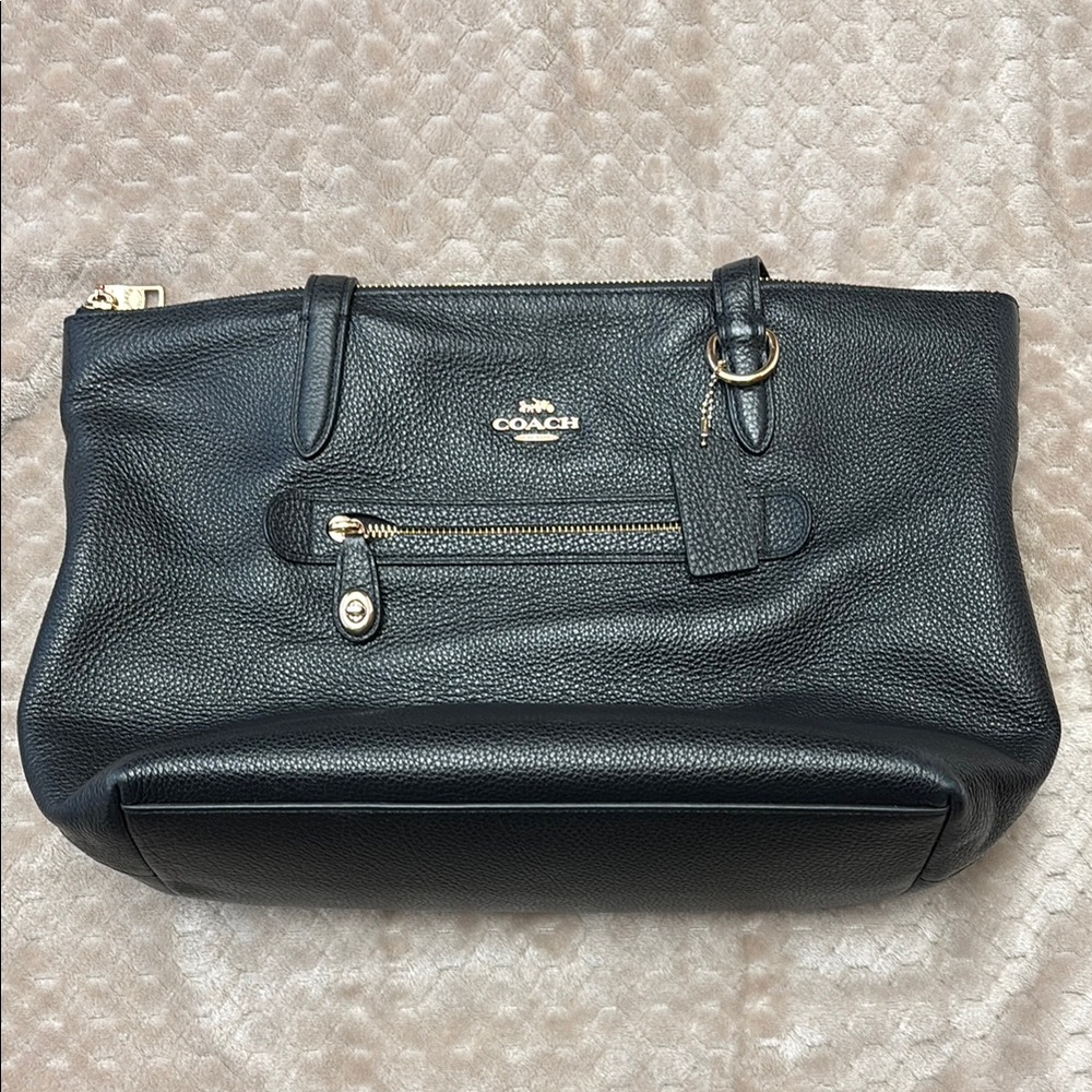 Coach Black Leather Women's Bag